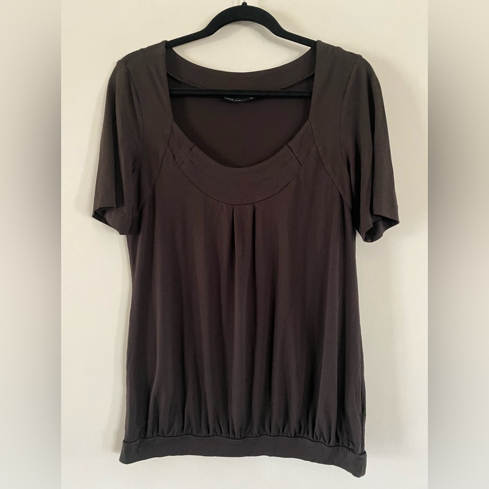 The Limited dark brown shirt